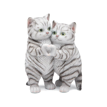 1PC Cute Hand Heart Gesture Cats Resin Statue - Home Office Desk Decor Statue, Creative Figurine Gift for Cat Lovers, Bookshelf Decoration, Perfect Gift for Valentine'S Day, Mother'S Day,Thanksgiving, Christmas