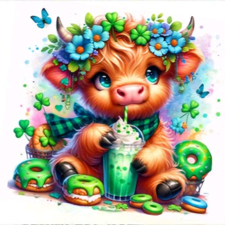 St Patrick Highland Cow 20Oz Tumbler