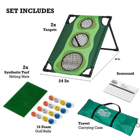 Par 1 Backyard Golf Cornhole Game, Golf Gifts for Men, Golf Accessories for Men, Golf Chipping Game