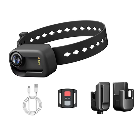 4K 30Hz Pet Collar Camera, Animal Vlog Camera Mini Action Camera for Video Records Dog Collar Camera
