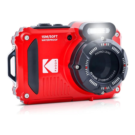 PIXPRO WPZ2 Full HD Rugged Waterproof Digital Camera, 16MP, Red