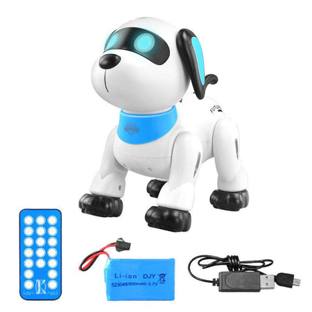 Voice Programming Stunt Dog ,USB Rechargeable Electick RC Robotics Pets,Rc Dog,Toy for Kids 4/5/6/7/8 Years Robot Walkers Remote Control Robot Dogs Sound Boys Girls Educational New Load