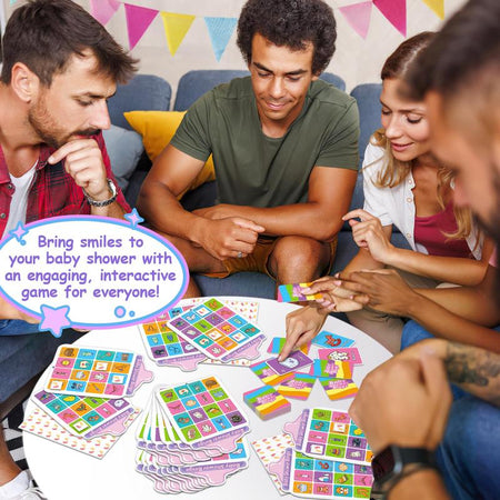 40 Baby Shower Bingo Cards, Activities Games,Party Bingo for Adults Kids