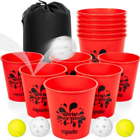 (Summer Turn-Up)Ropoda Yard Pong - Giant Yard Games Set Outdoor for the Beach, Camping, Lawn and Backyard, Summer Turn up & Father'S Day Deal