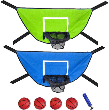2 Pack Trampoline Basketball Hoop Attachment for Adults - Basketball Hoop Goal for Trampoline Accessories Outdoor