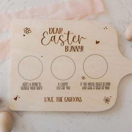 Personalized Easter Bunny Treat Board - Personalized Easter Gift - Easter Bunny Tray - Custom Easter Tray- Easter Basket - Easter Basket Tag