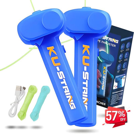 Children'S Guitar - Best Summer Gift for Kids, Perfect for Birthday, Music Parties & Outdoor Games - Motorized Rope Launcher with 3 Light-Up Ropes, USB Rechargeable, Portable & Durable for Kids' Fun!