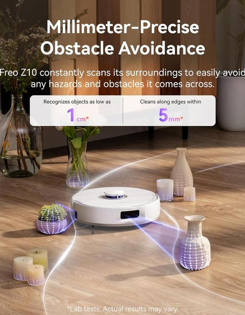 Load image into Gallery viewer, NARWAL Freo Z10 Robot Vacuum and Mop Combo, Tangle Free Robot Mop, 15,000Pa Suction, Adapts to Hard-To-Reach Areas, Self-Emptying, Mop Washing &amp; Drying, Obstacle Avoidance, for Pet Hair &amp; Hard Floor
