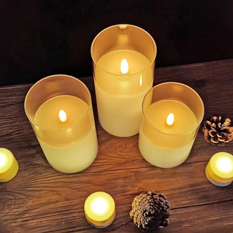 LED Candle Light with Remote Control, Batteries Required Electronic Candle Light, Decorative Candle Light for Home Party Wedding Decor, Home Decor Supplies, Lamp, Modern Modern Night Lights