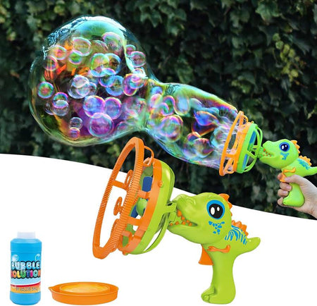 Bubble Machine Dinosaur Bubble Machines for Children, Toy with Bubble Solution, Boys & Girls Games, Garden & Outdoor Easter Gifts