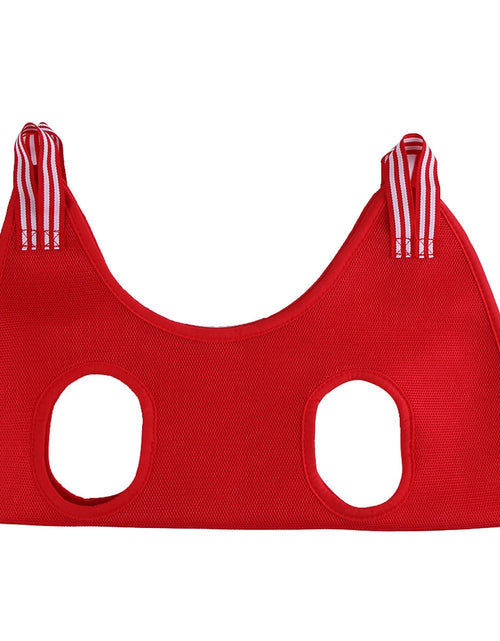 Load image into Gallery viewer, Pet Grooming for Dog Grooming Harness for Nail Trimming Pet Grooming Sling Helper Holder Pet Supplies Red S
