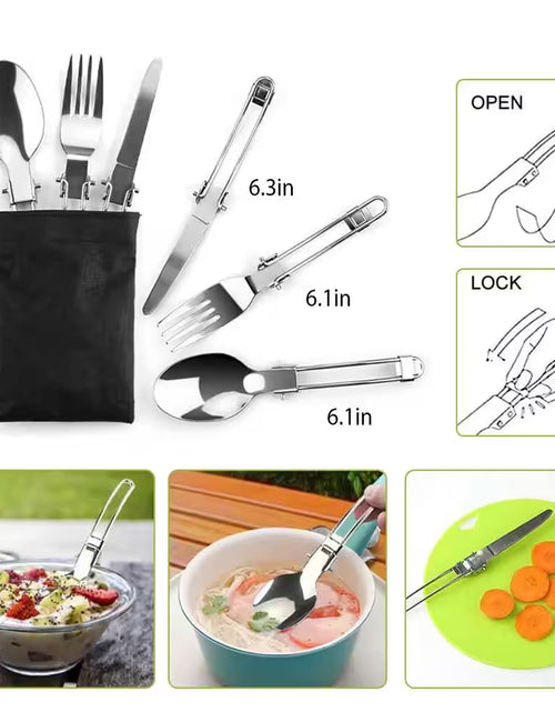 Load image into Gallery viewer, 12Pcs Camping Cookware Set Camping Stove Aluminum Pot Pans Kit
