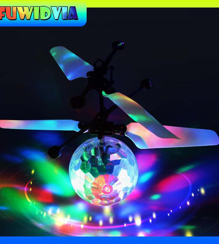 Allaugh Flying Ball Toys, RC Toy for Kids Boys Girls Rechargeable Light up Ball Drone Infrared Induction Helicopter with Remote Controller for Indoor and Outdoor Games