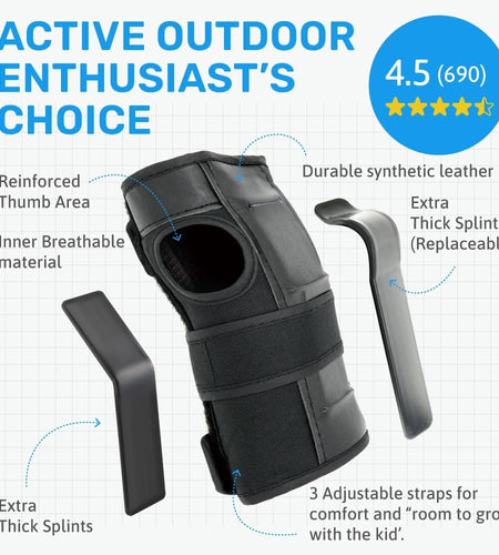 Protective Gear Set: Knee Pads, Wrist Guards, Elbow Pads - Comfortable & Adjustable for Adults & Kids, Ideal for Skating, Biking, Scooter, Rollerblade & More