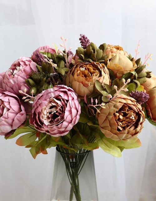 Load image into Gallery viewer, High-Quality Artificial Peony Hydrangea Bouquet Set - Ins Style Wedding, Party &amp; Home Decor, Table Centerpiece for Living/Dining Room, Christmas/Halloween Decor, Mother&#39;S Day Gift - Premium Fake Flowers, Artificial Flower Plant
