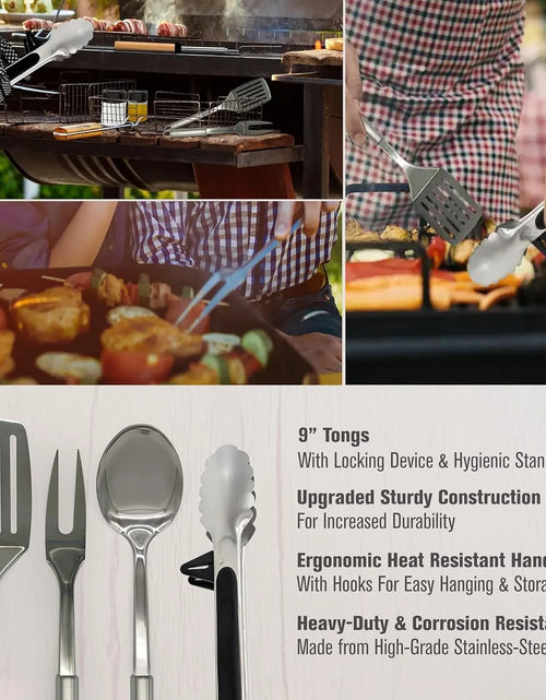 Load image into Gallery viewer, Grilling and Camping Cooking Utensils Set for the Outdoors BBQ - Camping Utensil Set Camping Kitchen Set Cookware Accessories
