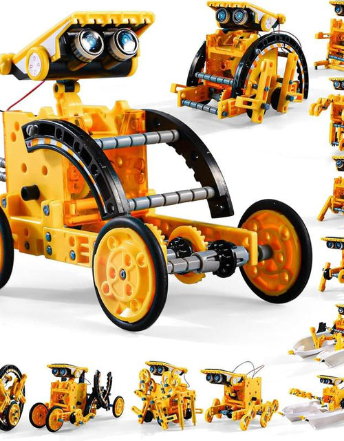 Load image into Gallery viewer, Education Building Science Experiment Set, 12 in 1 STEM Solar Robot Kit Toys,Birthday/Christmas Gift
