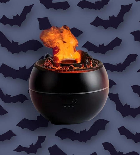 Cauldron Diffuser Halloween Witches Brew Humidifier for Spooky Decor & Comfortable Air Humidity Perfect for Halloween Parties
