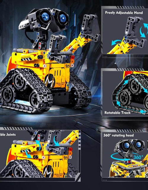 Load image into Gallery viewer, Robot Toys for Kids, 520 PCS App &amp; Remote Control Robotics Kit, 5-In-1 RC Wall Robot, Engineer Robot &amp; Dinosaur Building Toy, Gift for Boys &amp; Girls 6+
