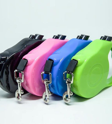 Pet Supplies +Dog & Cat Accessories + Collars, Leashes + Retractable Tape Dog Leash