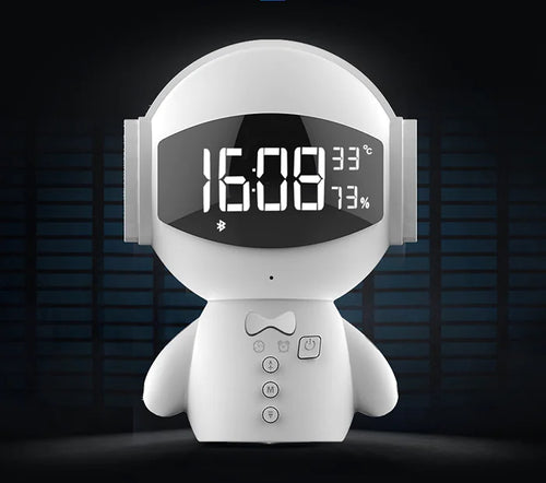 Load image into Gallery viewer, Speaker Robot Alarm Clock Mini Speaker
