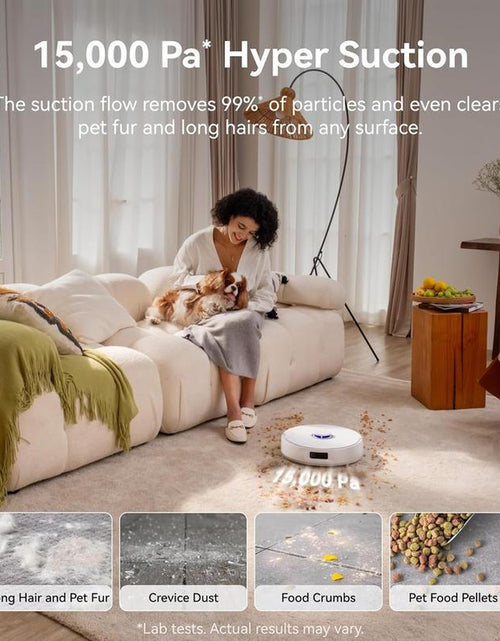 Load image into Gallery viewer, NARWAL Freo Z10 Robot Vacuum and Mop Combo, Tangle Free Robot Mop, 15,000Pa Suction, Adapts to Hard-To-Reach Areas, Self-Emptying, Mop Washing &amp; Drying, Obstacle Avoidance, for Pet Hair &amp; Hard Floor
