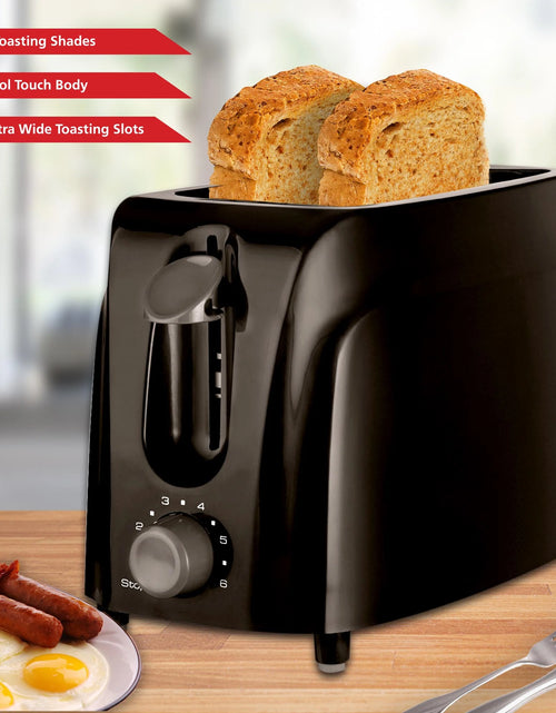 Load image into Gallery viewer, Cool Touch 2-Slice Toaster, Black

