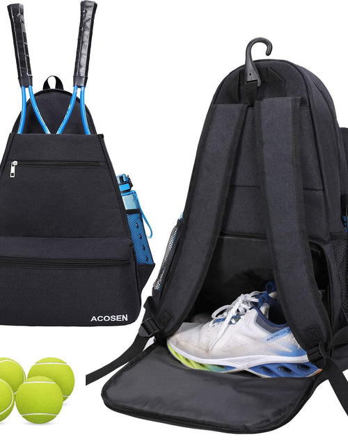 Load image into Gallery viewer, Tennis Bag Tennis Backpack - Large Tennis Bags for Women and Men to Hold Tennis Racket,Pickleball Paddles, Badminton Racquet, Squash Racquet,Balls and Other Accessories

