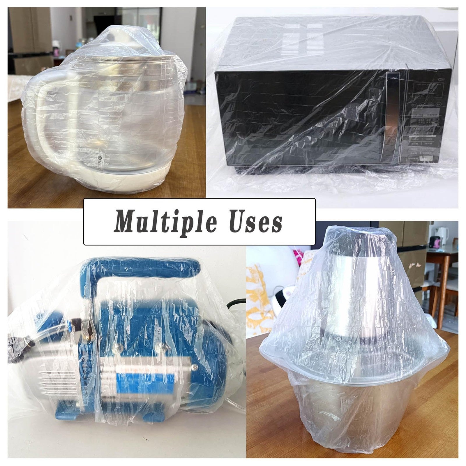 40 PCS Kitchen Small Appliance Covers,Clear Plastic Dust Cover for Instant Po...