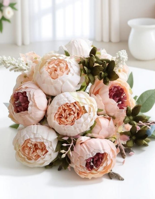 Load image into Gallery viewer, High-Quality Artificial Peony Hydrangea Bouquet Set - Ins Style Wedding, Party &amp; Home Decor, Table Centerpiece for Living/Dining Room, Christmas/Halloween Decor, Mother&#39;S Day Gift - Premium Fake Flowers, Artificial Flower Plant
