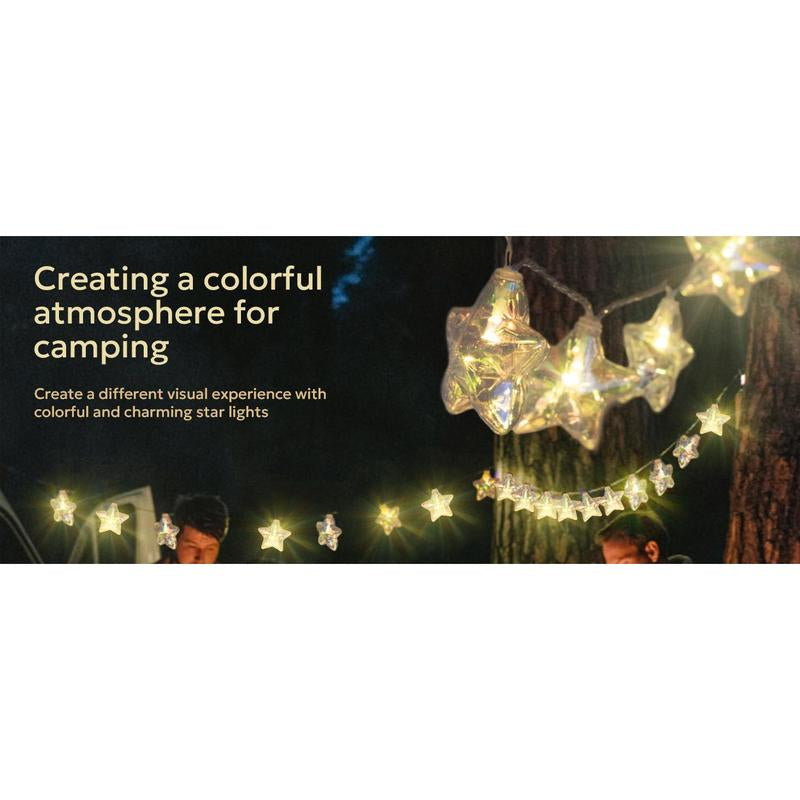 Star LED Fairy String Lights – Usb/Battery Powered 20 Twinkling Lights with Remote & 8 Modes | Waterproof & Durable Ambient Lighting for Tacky Christmas Tree Decor, Bedroom, Back to School Dorm, 4Th of July Party, Indoor/Outdoor Celebration