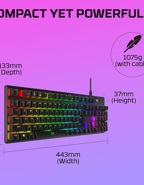 Load image into Gallery viewer, Alloy Origins - Mechanical Gaming Keyboard, Software-Controlled Light &amp; Macro Customization, Compact Form Factor, RGB LED Backlit - Clicky  Blue Switch,
