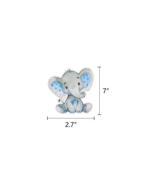 Load image into Gallery viewer, Elephant Baby Shower in Blue and Grey Party Package, Elephant Baby Shower for Boy Complete Kit, Boy Baby Shower in Blue and Gray
