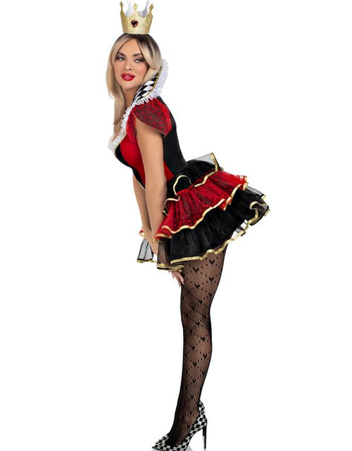 Load image into Gallery viewer, Queen of Hearts Wonderland Halloween Costume Dress
