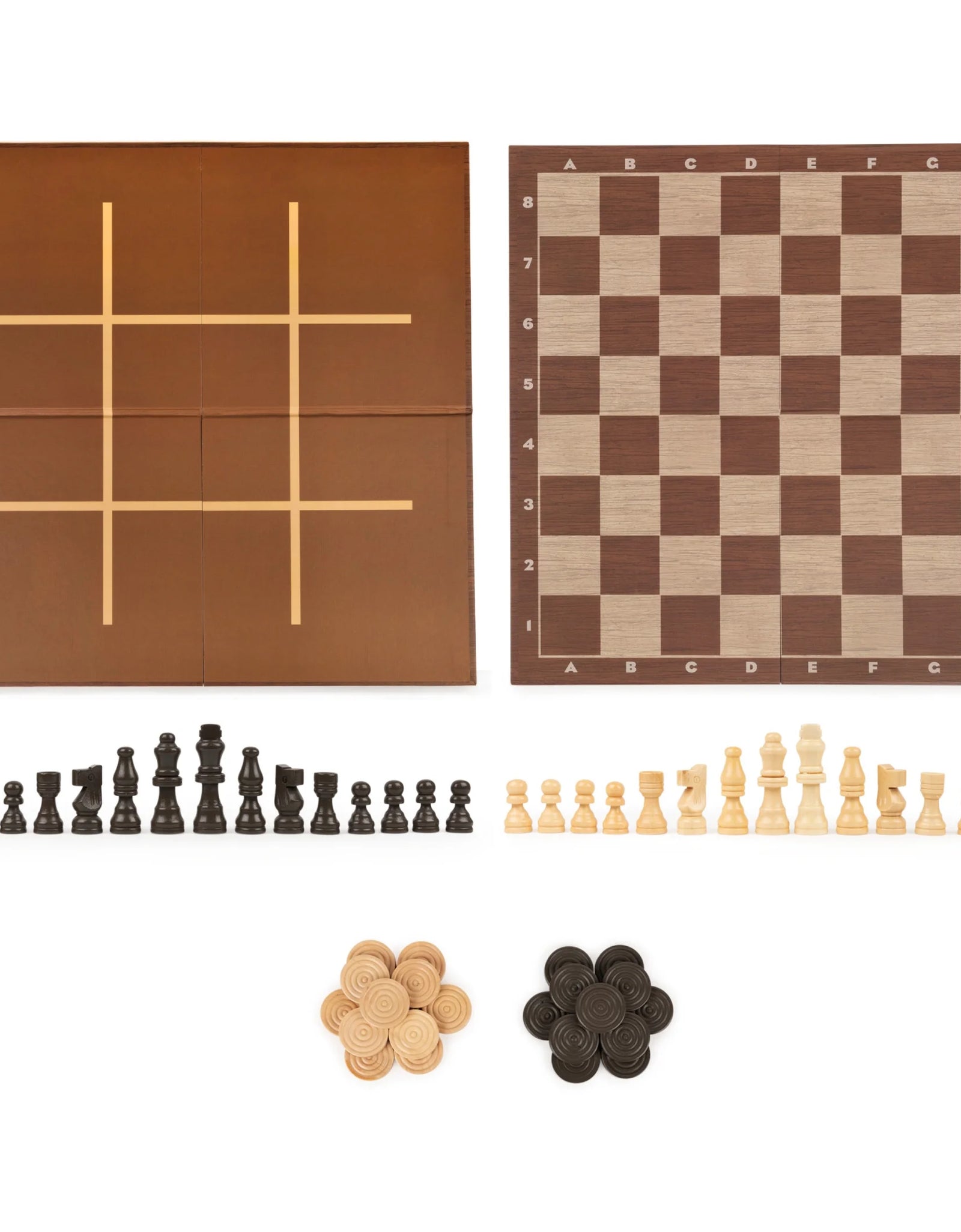 Spin Master Games, Chess Checkers and Tic-Tac-Toe Set, for Ages 6 and Up
