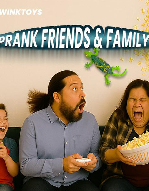 Load image into Gallery viewer, Wall Crawler Gecko, Winktoys Remote Control Toy, Electric Lizard Toy with LED Glowing Eyes, 360° Spin, Animal Toy, Fun Indoor Toy, Gift Idea, Party Toy, Cool Gifts, Family Fun
