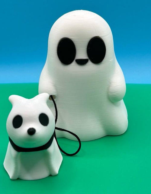 Load image into Gallery viewer, Cute Ghosts with Ghost Pets 3D Printed Figurines
