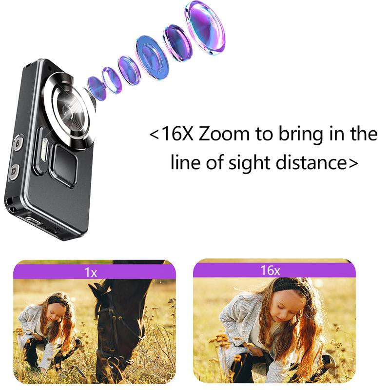 Digital Camera, Portable FHD 1080P Digital Cameras, 48MP 16X Digital Zoom with 2.8" IPS Compact Small Vintage Camera for Vlogging, Point Shoot Camera.