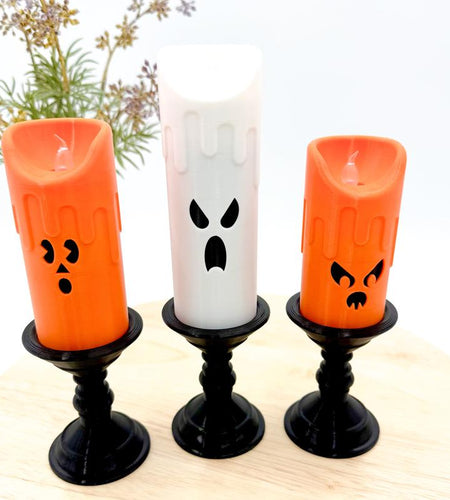 Spooky Candlestick Halloween Decor