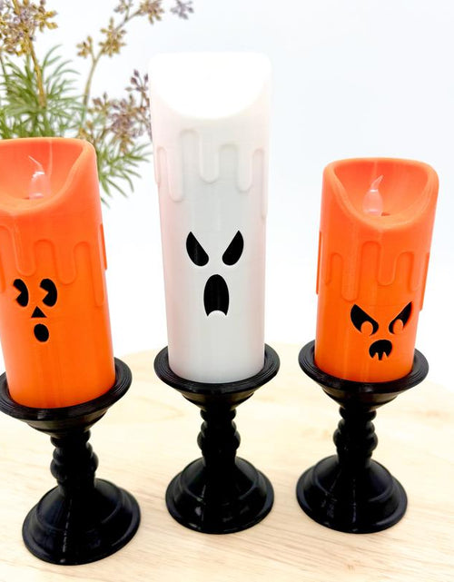 Load image into Gallery viewer, Spooky Candlestick Halloween Decor
