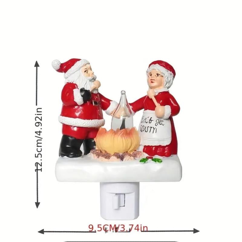 SANTA and MRS. CLAUS CAMPFIRE NIGHTLIGHT