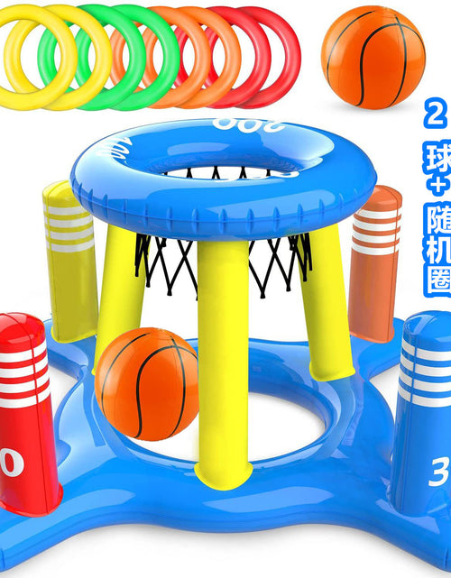 Load image into Gallery viewer, Inflatable Basketball Hoop for Pool Games Outdoors
