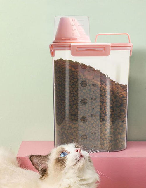 Load image into Gallery viewer, Clear Pet Food Storage Seal Box, Leakproof Pet Food Storage Container, Food Storage Organizer for Cats and Dogs
