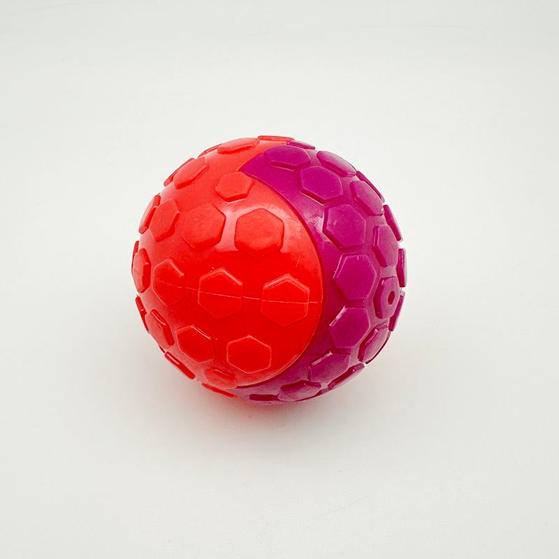 Pet Chew Toy Ball, 1/3 Counts Elastic Squeaker Sound Toy, Interactive Teeth Grinding and Cleaning Pet Toys, Pet Stress Relief Companion Toys