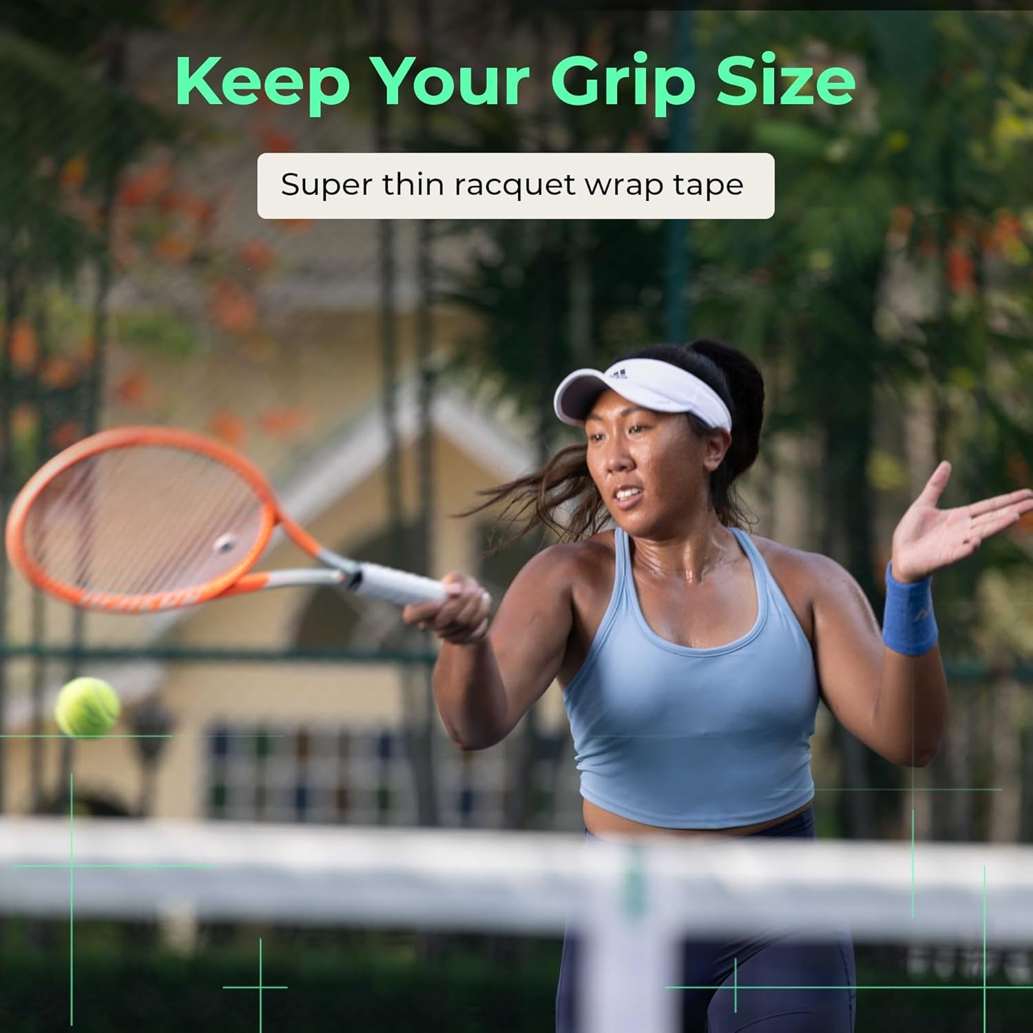 Maxtac Tacky Tennis Overgrip - 12 Pack Extremely Sticky Non-Slip Tennis Grips Overgrip - Razor-Thin & Easy to Use Pro Tennis Racquet Grip Tape, White