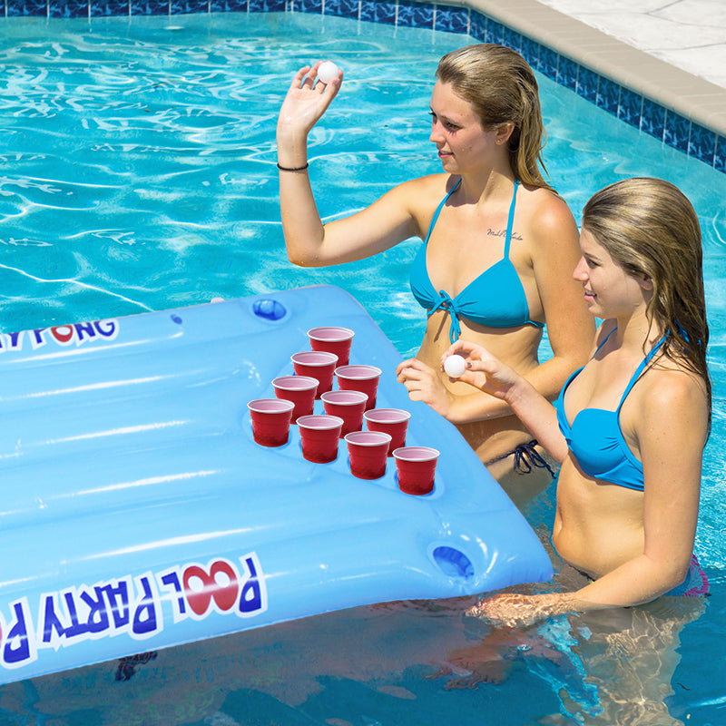 PVC Inflatable Lounger for Water and Ping Pong Games