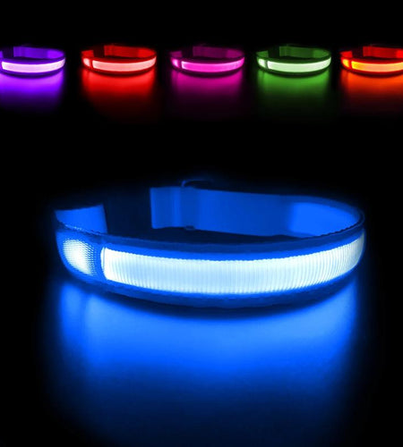 MASBRILL Dog Collar Luminous Pet Supplies Dog Collar Waterpoof Safety Collars