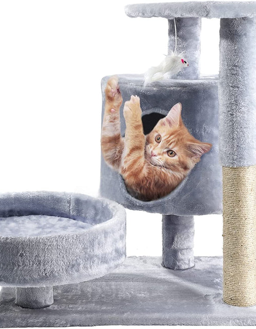 Load image into Gallery viewer, Cat Tree - Cat Tower with Cat Scratching Posts - Cat Condo with Padded Perch, Cat Activity Center for Cats, Cat Climbing Stand with Jump Platform &amp; Toys for Small Kittens Adult Cats
