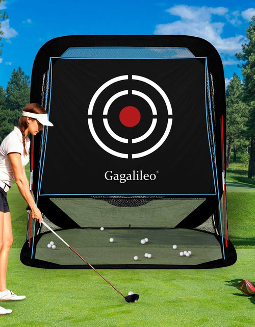 Load image into Gallery viewer, Golf Pop-Up Hitting Cage: 8X7X7Ft Practice Net with Target Portable Backyard Garage Training for Driving Chipping Swing Beginners &amp; Golf Enthusiasts
