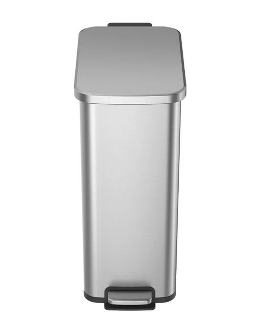 Load image into Gallery viewer, Stainless Steel 13.2 Gallon Kitchen Step Trash Can, Compact Design for Easy Storage and Organization Stainless Steel
